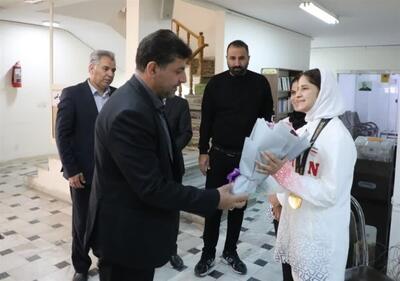  استقبال از تیام ده‌پهلوان، قهرمان طلایی همدانی در بازی‌های آسیایی جوانان بحرین