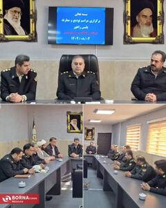  جلسه تکریم و معارفه رئیس پلیس راهور فرماندهی انتظامی شهرستان قدس 