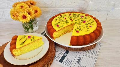  طرز تهیه کیک زعفرانی خوشمزه با عطر و بوی فوق العاده