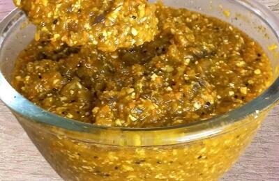  طرز تهیه ترشی لیته بادمجان در ۱ ساعت؛ لیته بادمجان فوری