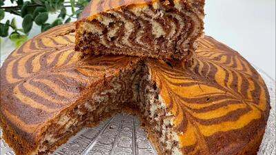  طرز تهیه کیک زبرا با بافت اسفنجی عالی، آسان و خوشمزه !