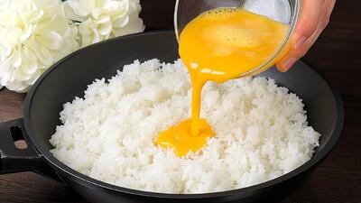  دستور پخت غذایی خوشمزه با برنج و تخم مرغ؛ غذایی سریع و مجلسی