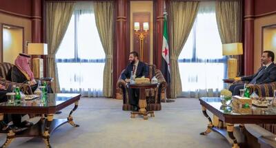 دیدار و گفت‌وگوی جولانی با بن فرحان در ریاض