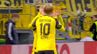 گل اول دورتموند به آینتراخت فرانکفورت (برانت)