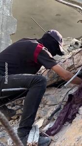  جستجو برای یافتن اجساد مفقود شده سربازان اسرائیلی در زیر آوارها +فیلم