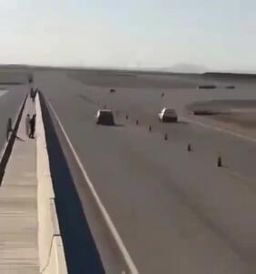  پیروزی پراید تقویت‌ شده بر BMW در مسابقه درگ پیست ماشین سواری تهران + فیلم