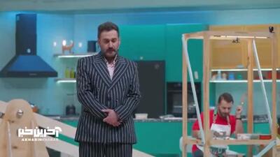 سقوط مهران غفوریان از بالای دکور برنامه شفرونی