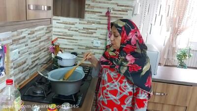  طرز تهیه خورشت آلو اسفناج ، غذای خوشمزه ایرانی ، آموزش آشپزی حرفه ای