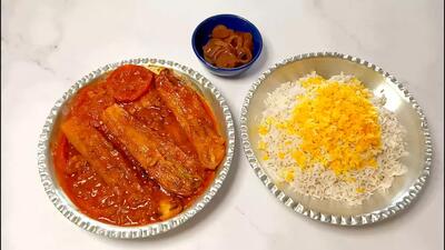  آموزش آشپزی غذای گیاهی ایرانی - خورشت بادمجان بدون گوشت