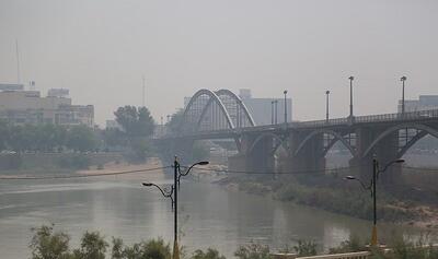 نیمه غربی خوزستان تحت تأثیر آلودگی هوا در خوزستان؛ مدارس و ادارات تغییر شیفت دارند