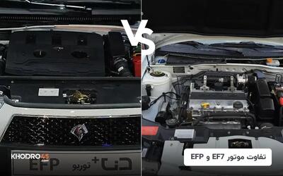  مقایسه موتور EF7 با موتور EFP