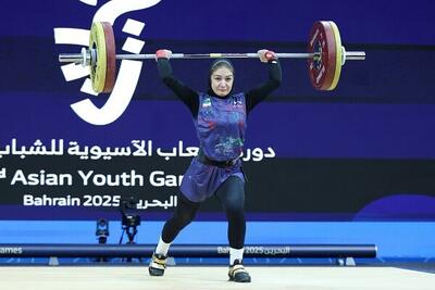 چهارمی دختر وزنه‌بردار ایرانی در دوضرب دسته ۵۸ کیلوگرم