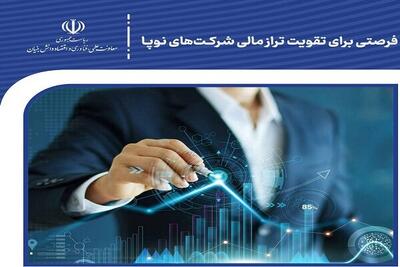  ایجاد فرصت برای تقویت تراز مالی شرکت‌های نوپا