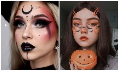  ۱۰ مدل گریم ساده و جذاب هالووین 2025 برای دخترها + عکس