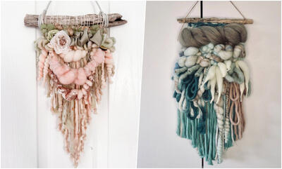  گل آویز دیواری پشمی؛ جدیدترین مدل‌ها و ایده‌های دکوری 1404