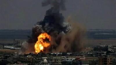  فیلم/حملات شدید و شبانه اسرائیل به غزه