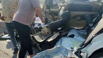  تصادف مرگبار در سیریک؛ دو نفر کشته و یک نفر زخمی