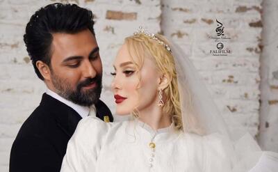 استوری عاشقانه نوعروس سینمای ایران برای همسرش + عکس