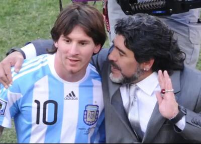 مسی: کاش مارادونا جام قهرمانی را به من می‌داد