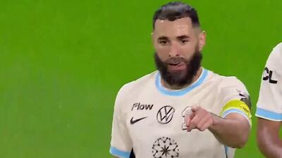 گل اول الاتحاد به النصر (بنزما)