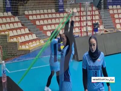  لحظاتی از تمرین تیم والیبال زنان ایران