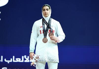  بازی‌های آسیایی جوانان؛ آلما حسینی در وزنه‌برداری 2 برنز گرفت