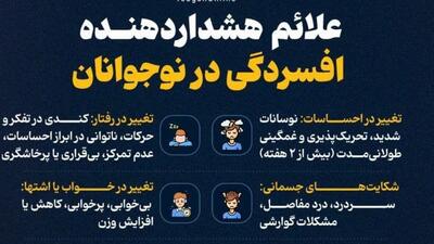  علائم هشداردهنده افسردگی در نوجوانان