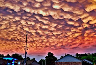  پدیده ابری ماماتوس در آسمان ترکیه (فیلم)