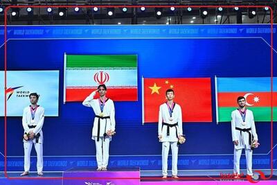  اشک شوق زندی روی سکوی قهرمانی جهان