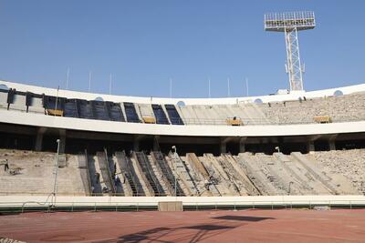  خبرنگاران از روند بازسازی استادیوم آزادی بازدید کردند