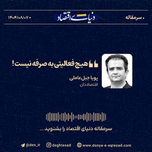  «هیچ فعالیتی به صرفه نیست!»