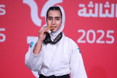  دختر جودوکار ایران طلایی شد +عکس