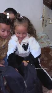  هدیه پدر فلسطینی به دخترش پس از جنگ غزه