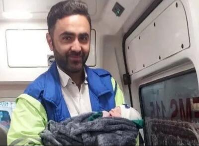  اتفاق خوشایند در آمبولانس اورژانس گرماب؛ تولد موفقیت آمیز نوزاد پسر