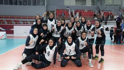  قهرمانی دختران والیبال ایران در بازی‌های آسیایی