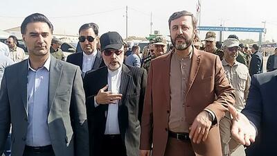  فیلم / بازدید معاون حقوقی  وزارت امور خارجه از مرز دوغارون و پروژه انسداد مرزی