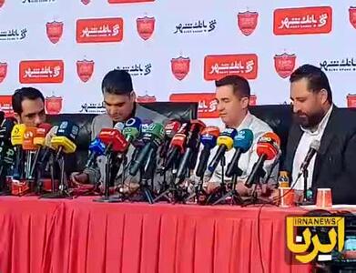  لحظه امضا قرارداد اوسمار سرمربی جدید پرسپولیس