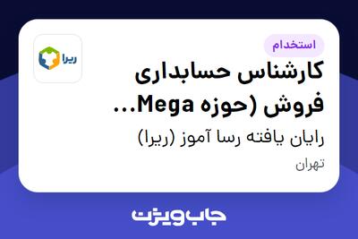  استخدام کارشناس حسابداری فروش (حوزه Mega Lab) در رایان یافته رسا آموز (ریرا)