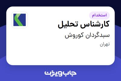  استخدام کارشناس تحلیل در سبدگردان کوروش