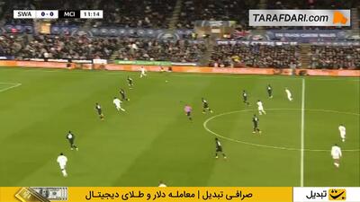  گل تماشایی گونسالو فرانکو به منچسترسیتی (سوانزی 1-0 منچسترسیتی) - پارس فوتبال