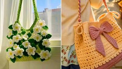 15 مدل کیف قلاب بافی مینیمال برای دختران شیک‌ پوش