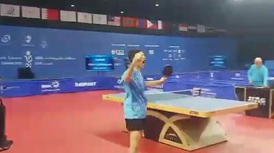  نابغه تنیس روی میز ایران تاریخ‌ساز شد