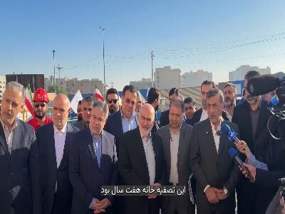  بازدید معاون اجرایی رئیس‌جمهور از ایستگاه پمپاژ ملی راه و خط انتقال طرح جامع فاضلاب اهواز