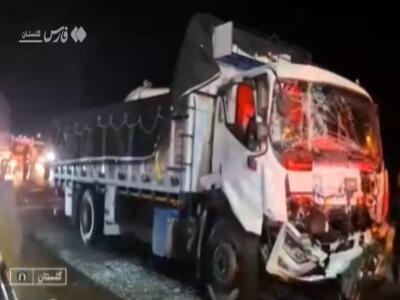  فیلم/ تصاویر محل تصادف زنجیره‌ای در تنگراه