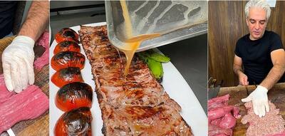  اولین کباب شاهی تبریزی در تهران با وزن ۸۰۰ گرم!
