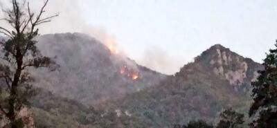  آتش‌سوزی در ارتفاعات جنگلی چند بالا سیاه رودبار علی آباد کتول مهار شد