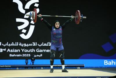  وزنه‌برداری بازی‌های آسیایی جوانان؛ نسیم قاسمی به نقره یک‌ضرب رسید