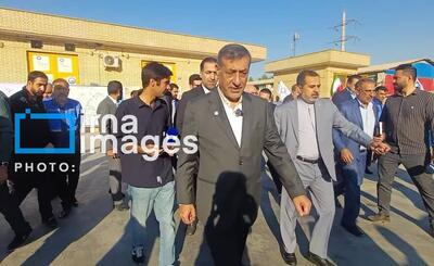  معاون اجرایی رییس جمهور از ایستگاه پمپاژ فاضلاب منطقه ملی‌راه اهواز بازدید کرد