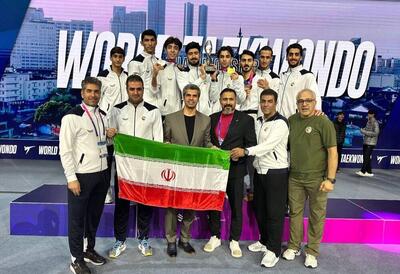  تیم ملی تکواندوی مردان ایران نایب قهرمان جهان شد