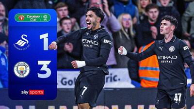  خلاصه بازی سوانسی ۱-۳ منچسترسیتی (جام اتحادیه)